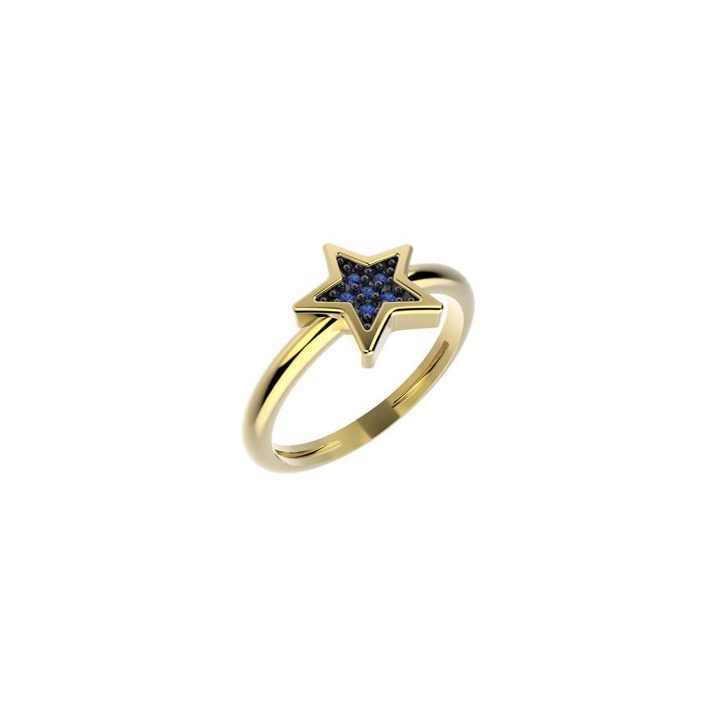 19045 18K Gold Layered CZ Kid's Ring