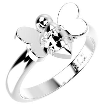 19053P 925 Silver Kid's Ring