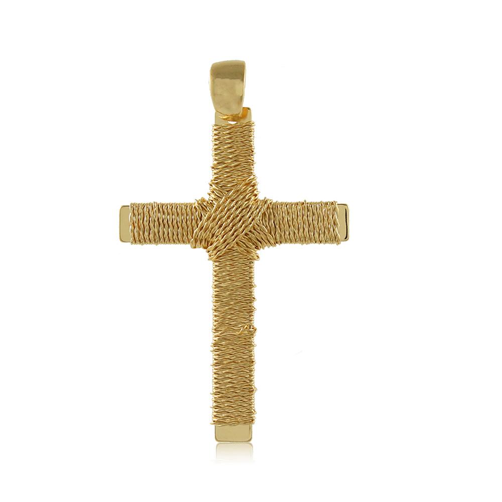 20015R 18K Gold Layered Religious Pendant