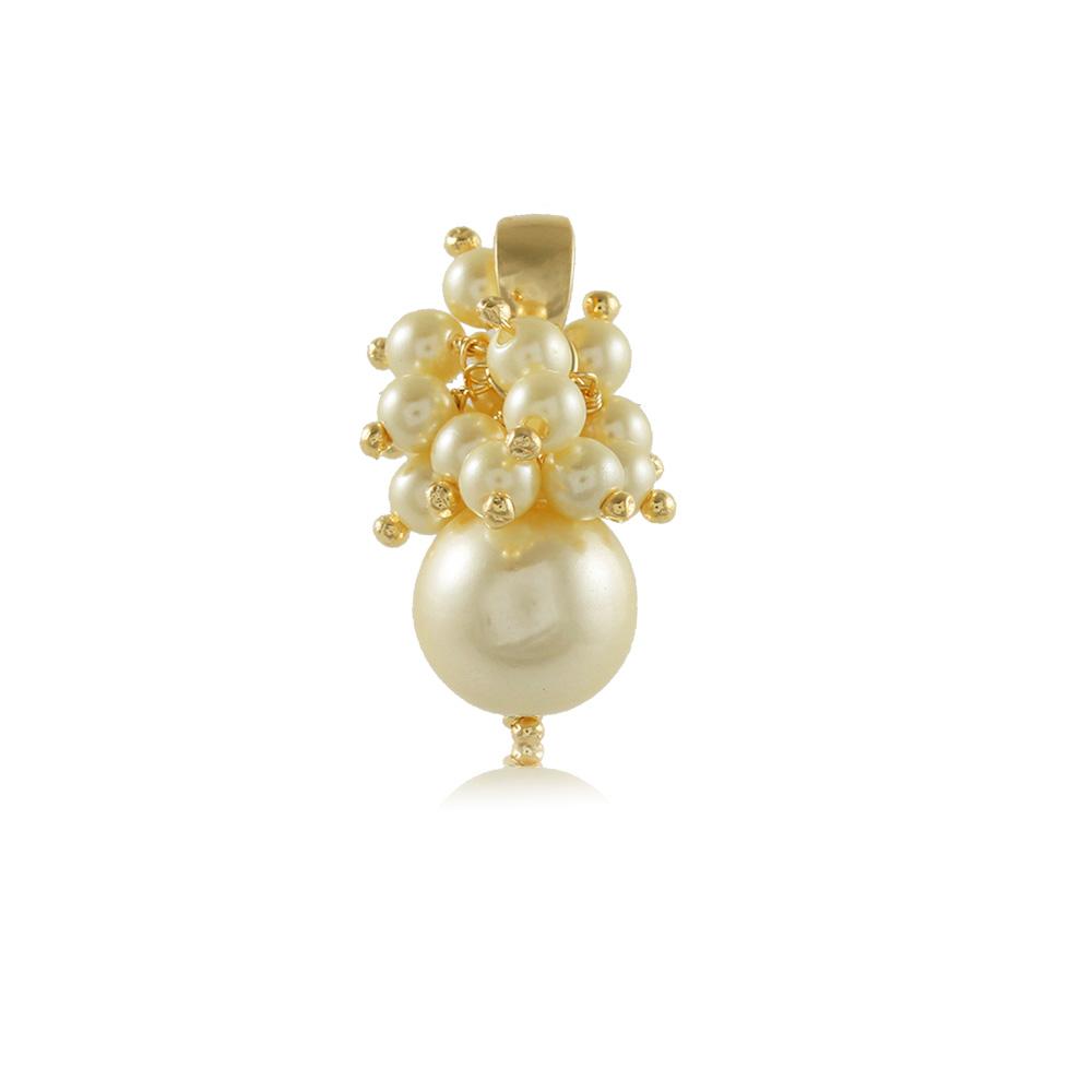 20049R 18K Gold Layered Pendant Pearl