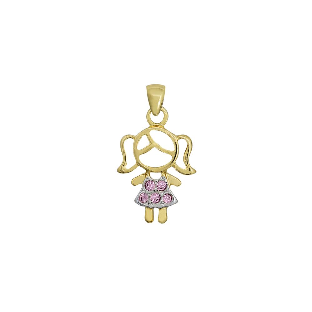 20330R 18K Gold Layered Pendant