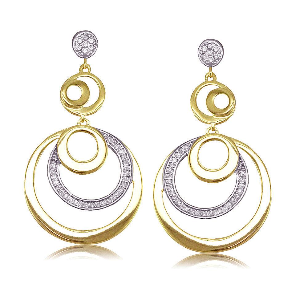 30872 18K Gold Layered CZ Earring