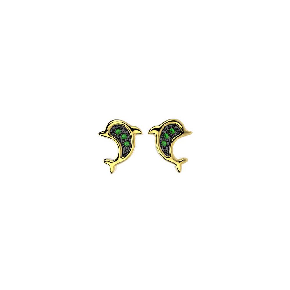 31280 18K Gold Layered CZ Earring