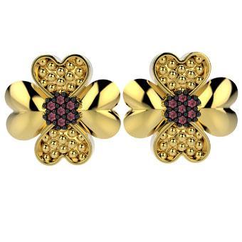 31310 18K Gold Layered CZ Earring