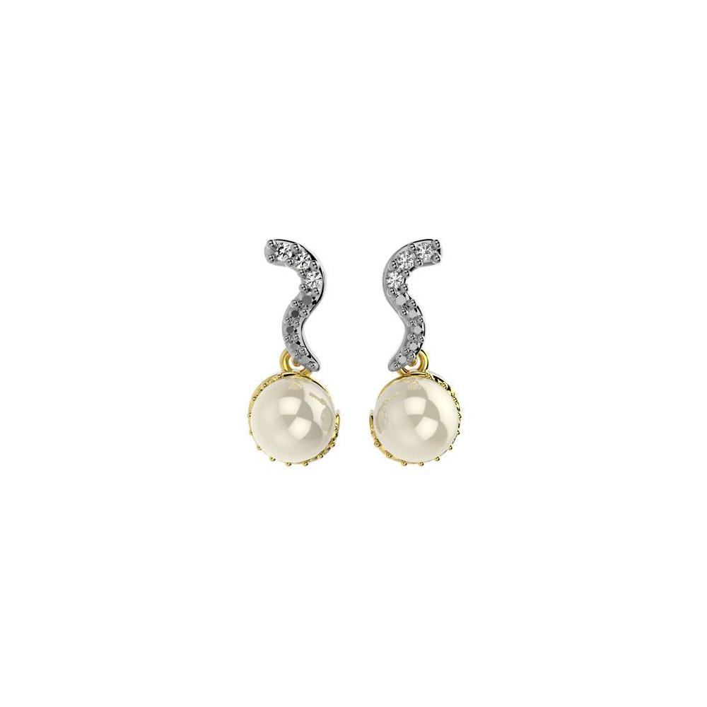 31368 18K Gold Layered CZ Earring