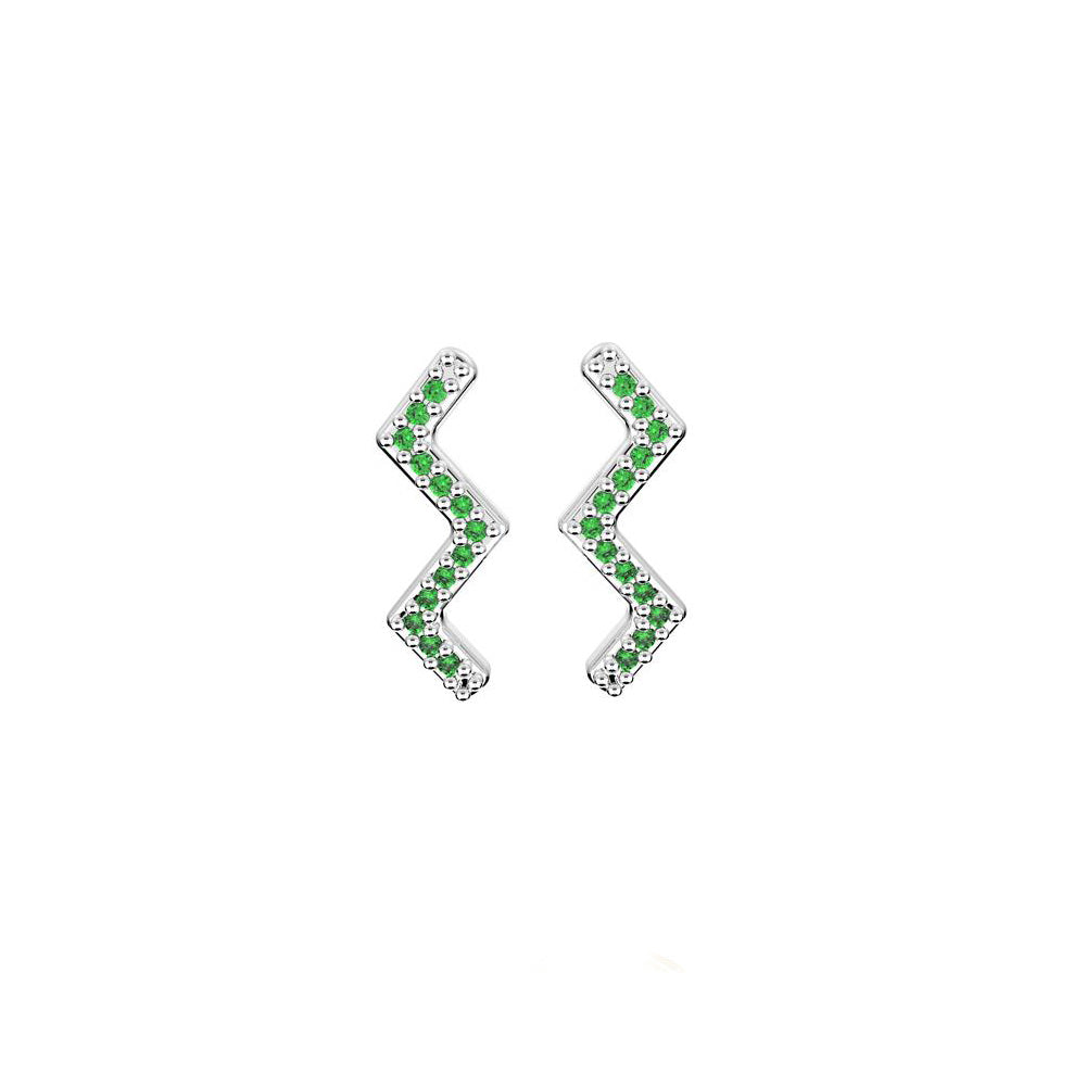 31524P - CZ 925 Sterling Silver Earring