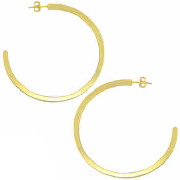 35287 18K Gold Layered Hoop Earring