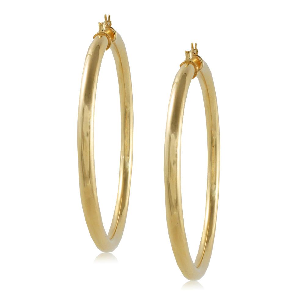 35417 18K Gold Layered Hoop Earring