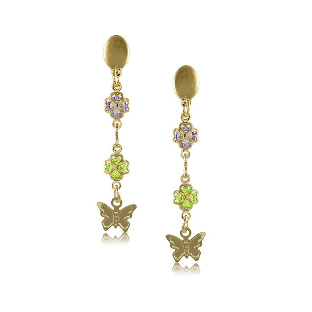 38675 18K Gold Layered -Earring