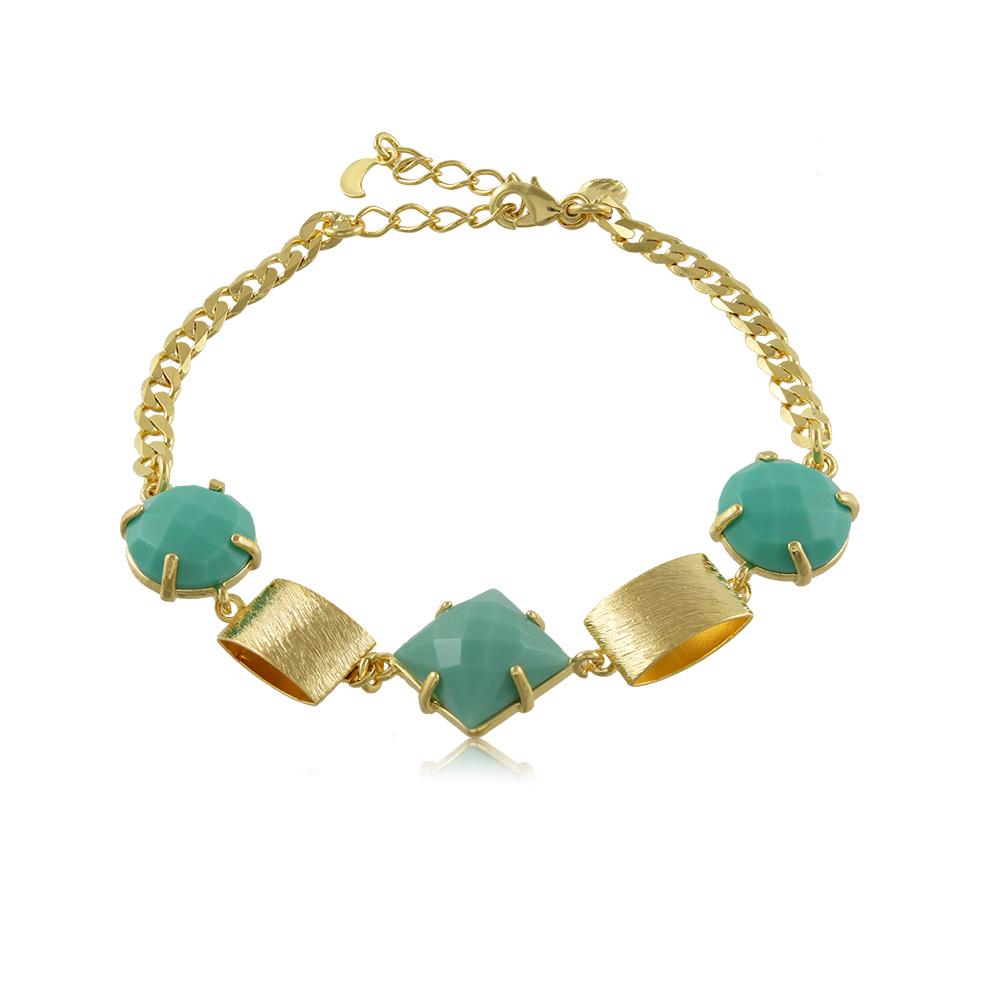 40054R 18K Gold Layered Bracelet 18cm/7in