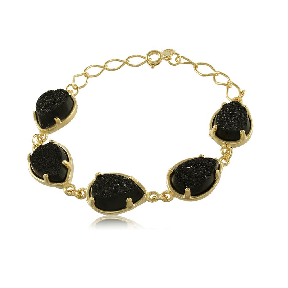 40061R 18K Gold Layered Bracelet 18cm/7in