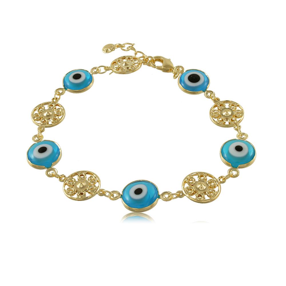 40115R 18K Gold Layered Bracelet 18cm/7in