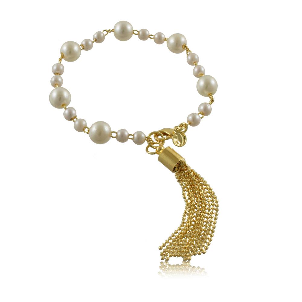 40123R 18K Gold Layered Bracelet 18cm/7in