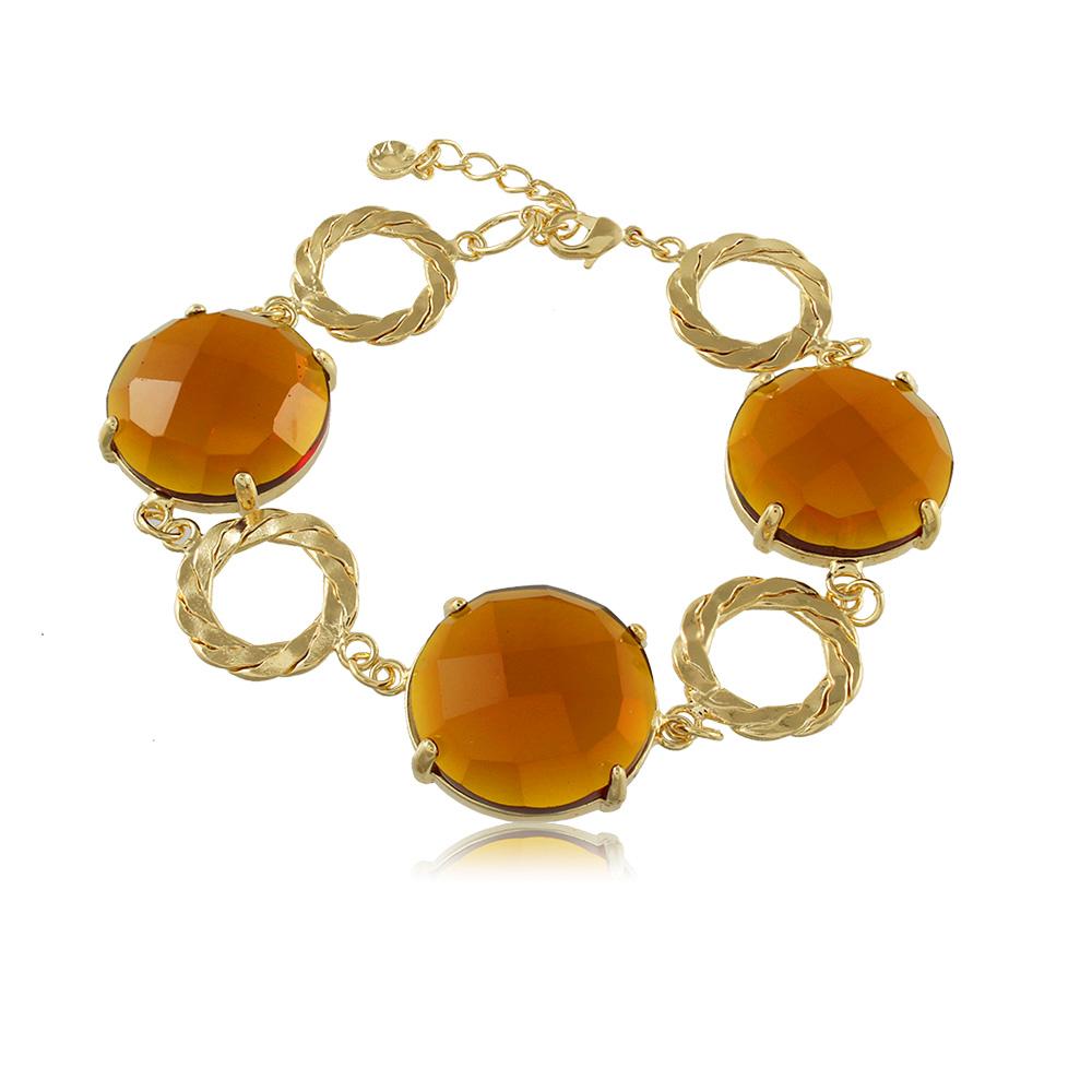 40179R 18K Gold Layered Bracelet 18cm/7in