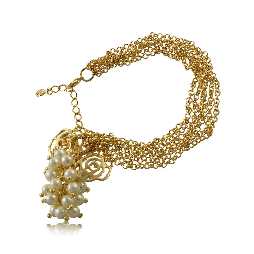 40230R 18K Gold Layered Bracelet 18cm/7in