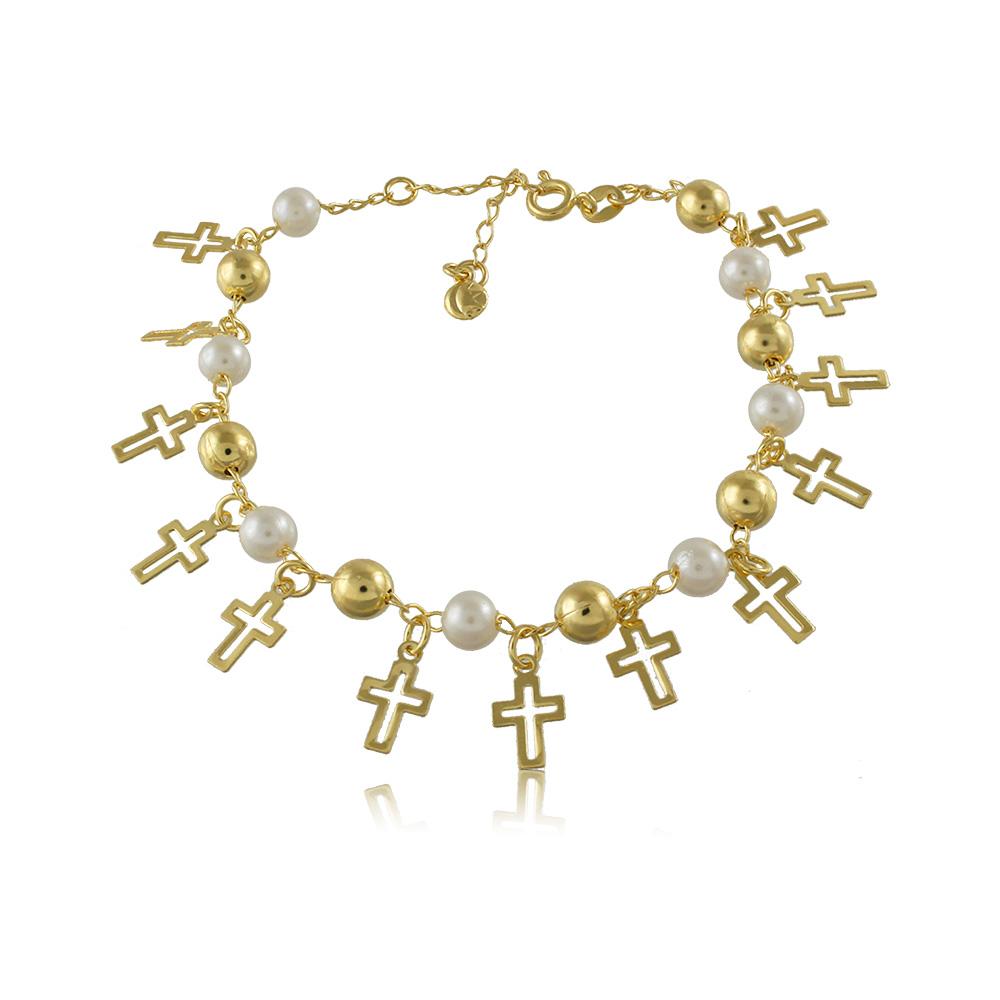 40259R 18K Gold Layered Bracelet 18cm/7in