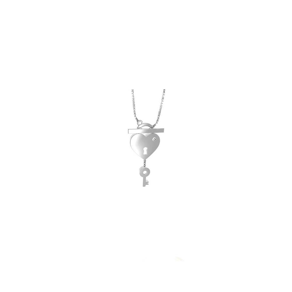 45253p 18K Gold Layered CZ Necklace