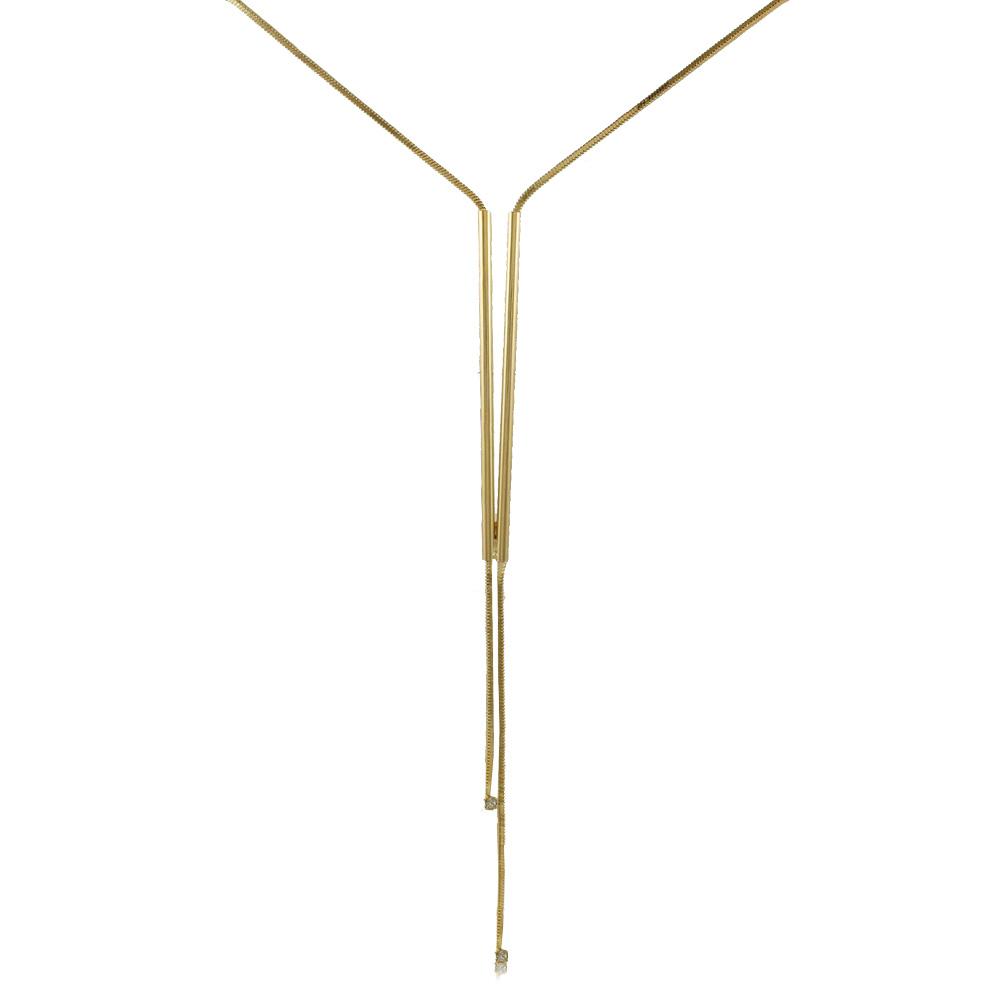 46115 18K Gold Layered Necklace 80cm/32in