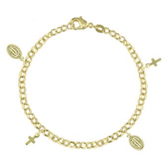 56074 18K Gold Layered Bracelet 18cm/7in