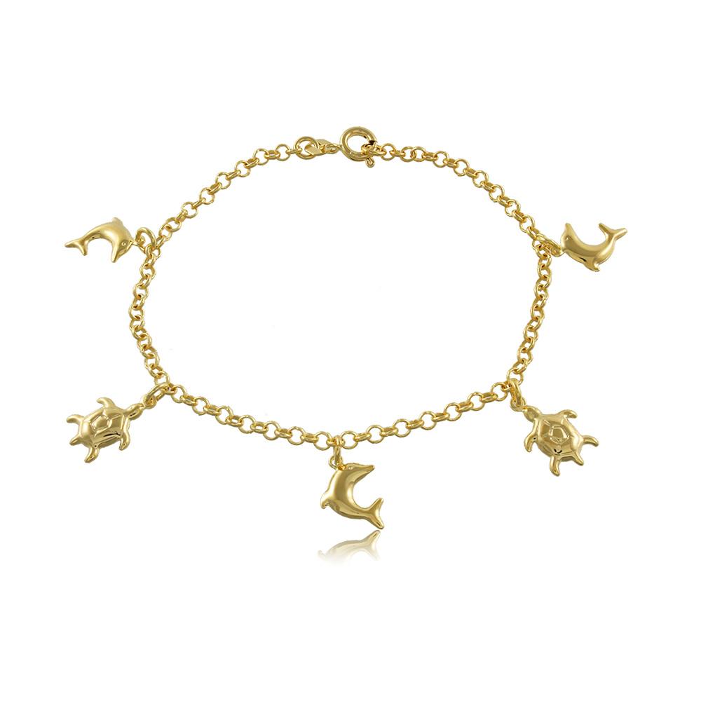 56090 18K Gold Layered -Bracelet 18cm/7in