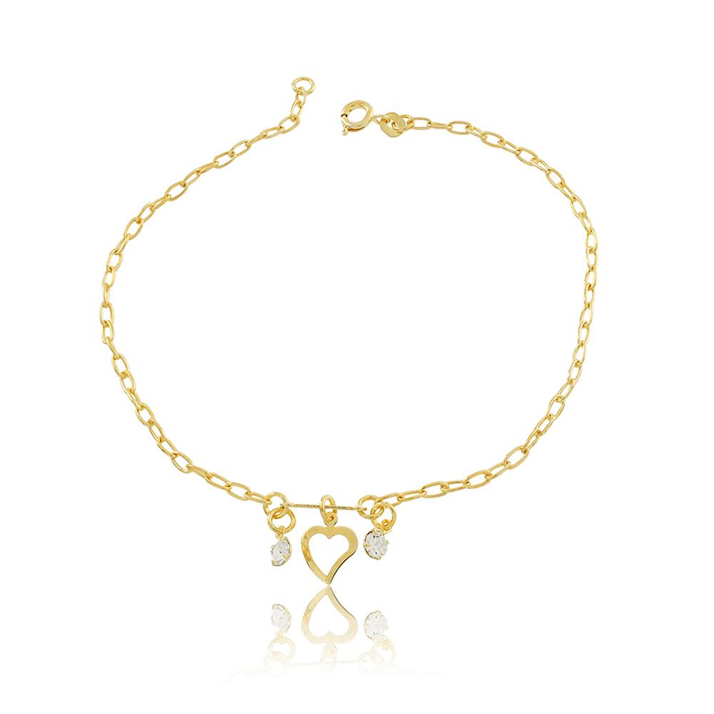 58002 18K Gold Layered Anklet 25cm/10in