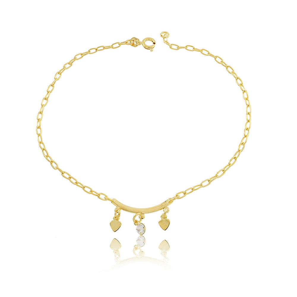 58003 18K Gold Layered Anklet 25cm/10in