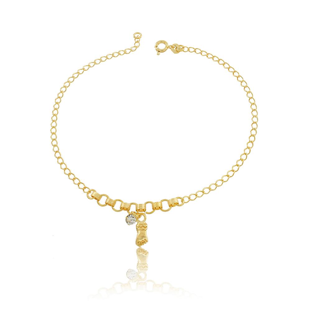 58007 18K Gold Layered Anklet 25cm/10in