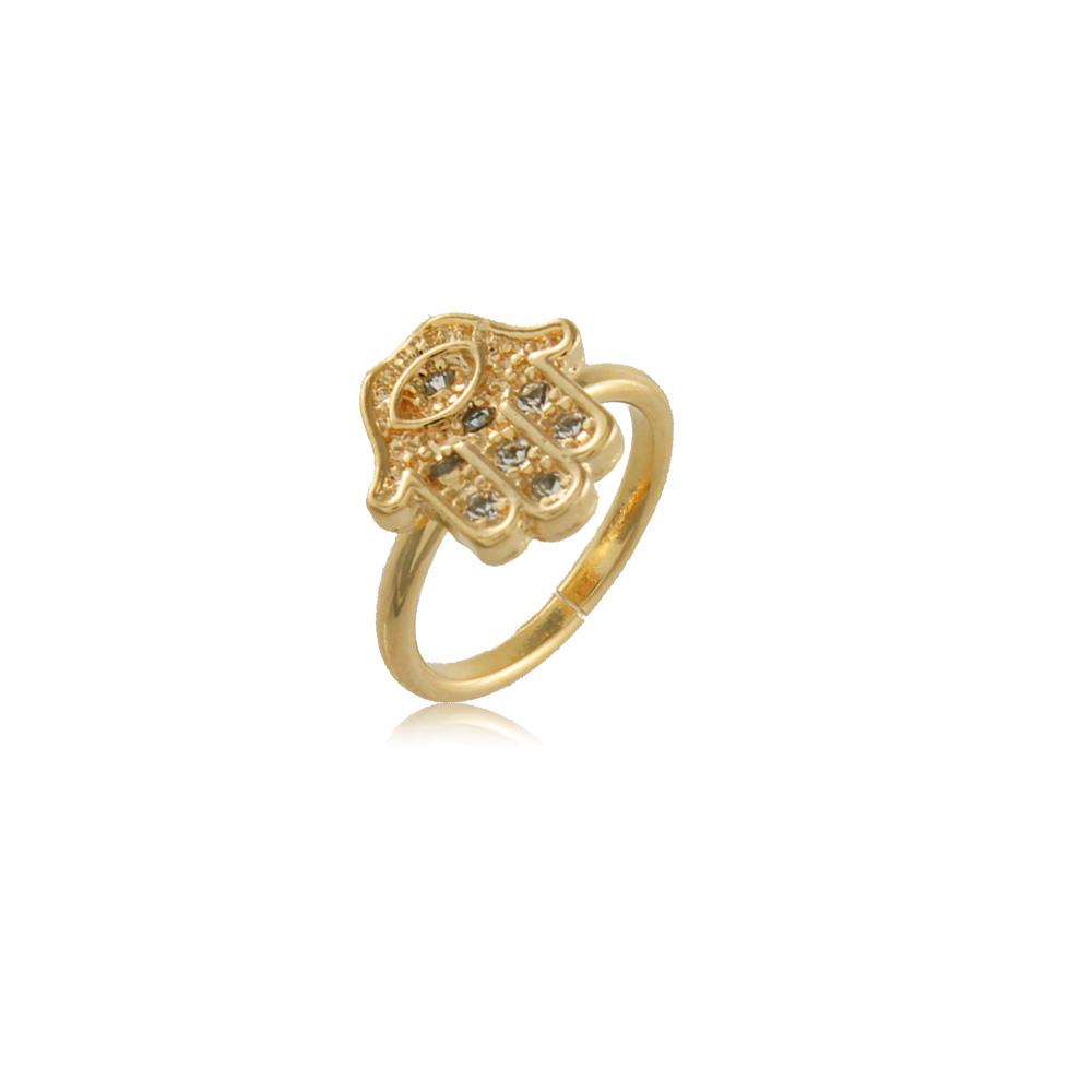 66048 18K Gold Layered Knuckle Ring Adjustable