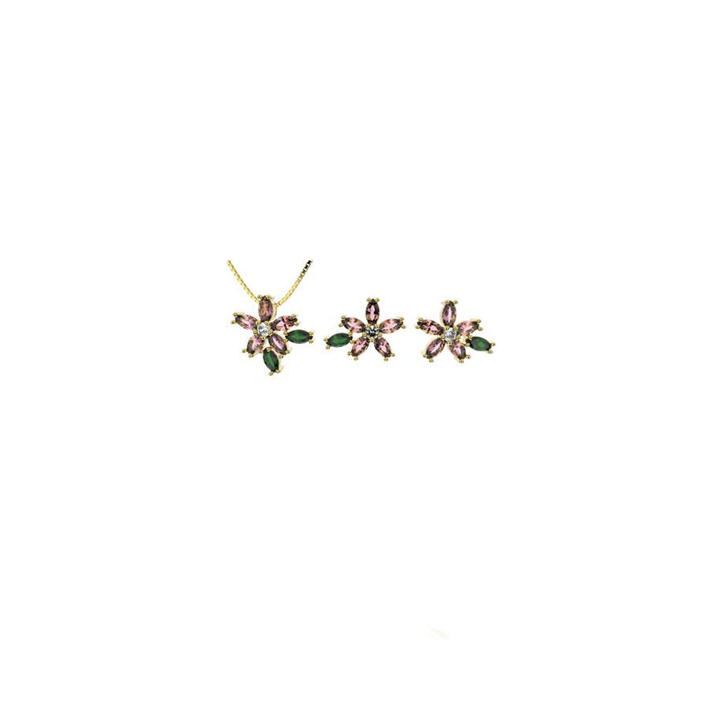 71725 - CZ Gold Layered Set