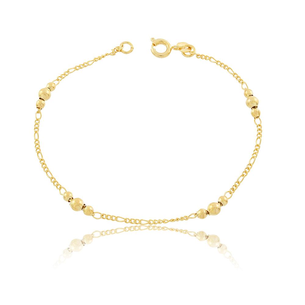 86031 18K Gold Layered Bracelet 18cm/7in