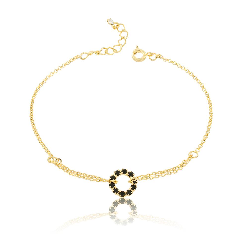 86057 18K Gold Layered Bracelet 18cm/7in
