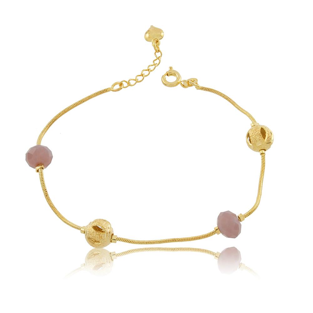 86065 18K Gold Layered Bracelet 18cm/7in