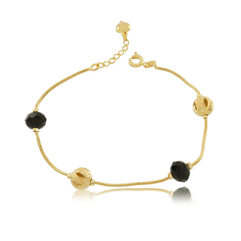 86065 18K Gold Layered Bracelet 18cm/7in