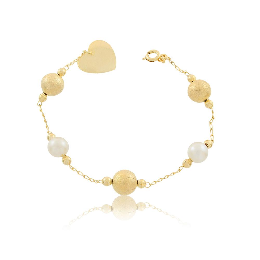 86072 18K Gold Layered Bracelet 18cm/7in
