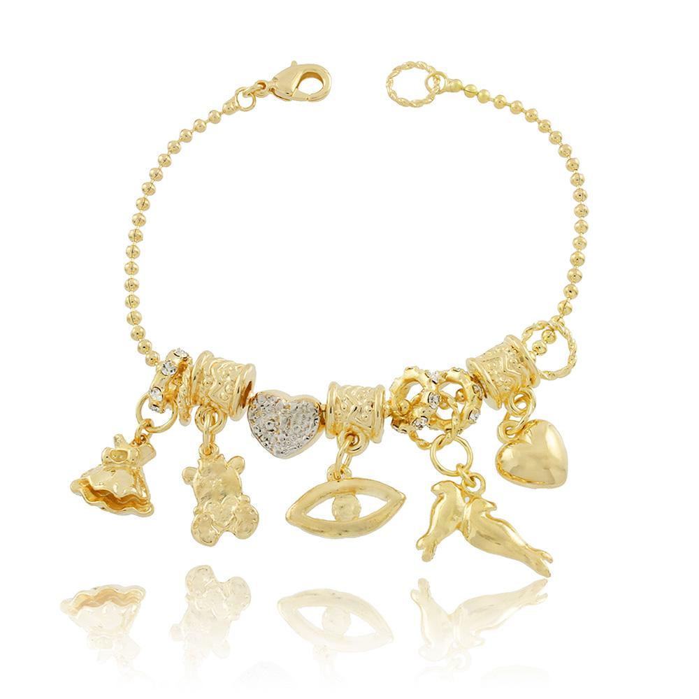 86085 18K Gold Layered Bracelet 18cm/7in