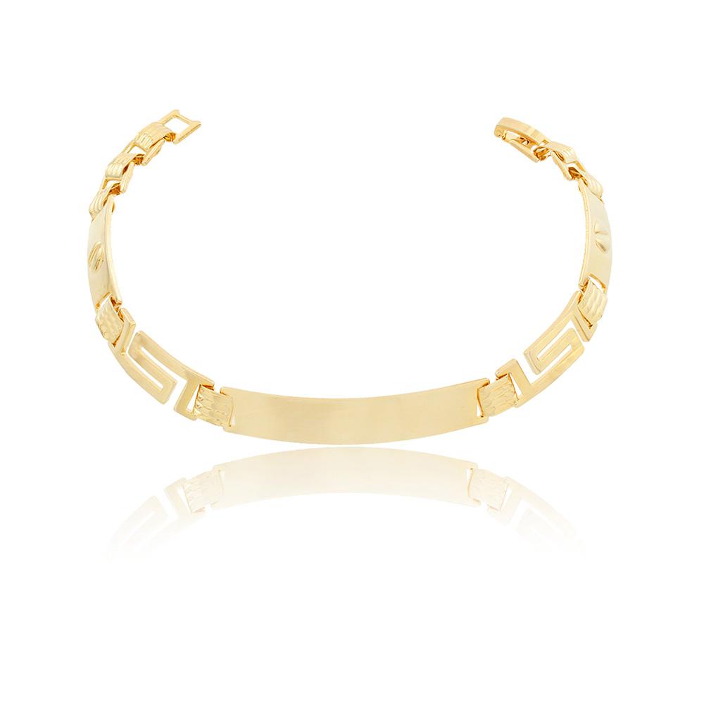 86088 18K Gold Layered Bracelet 22cm/9in