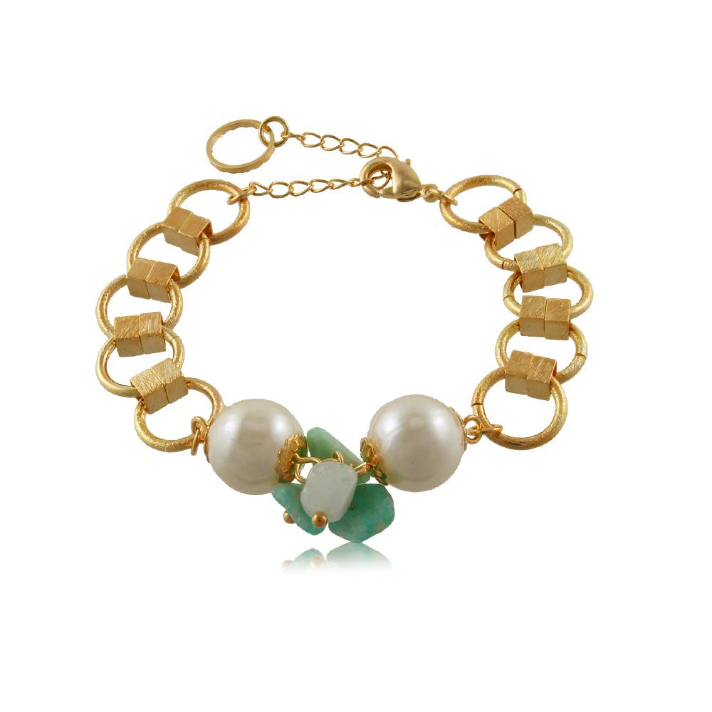 86096 18K Gold Layered Bracelet 18cm/7in