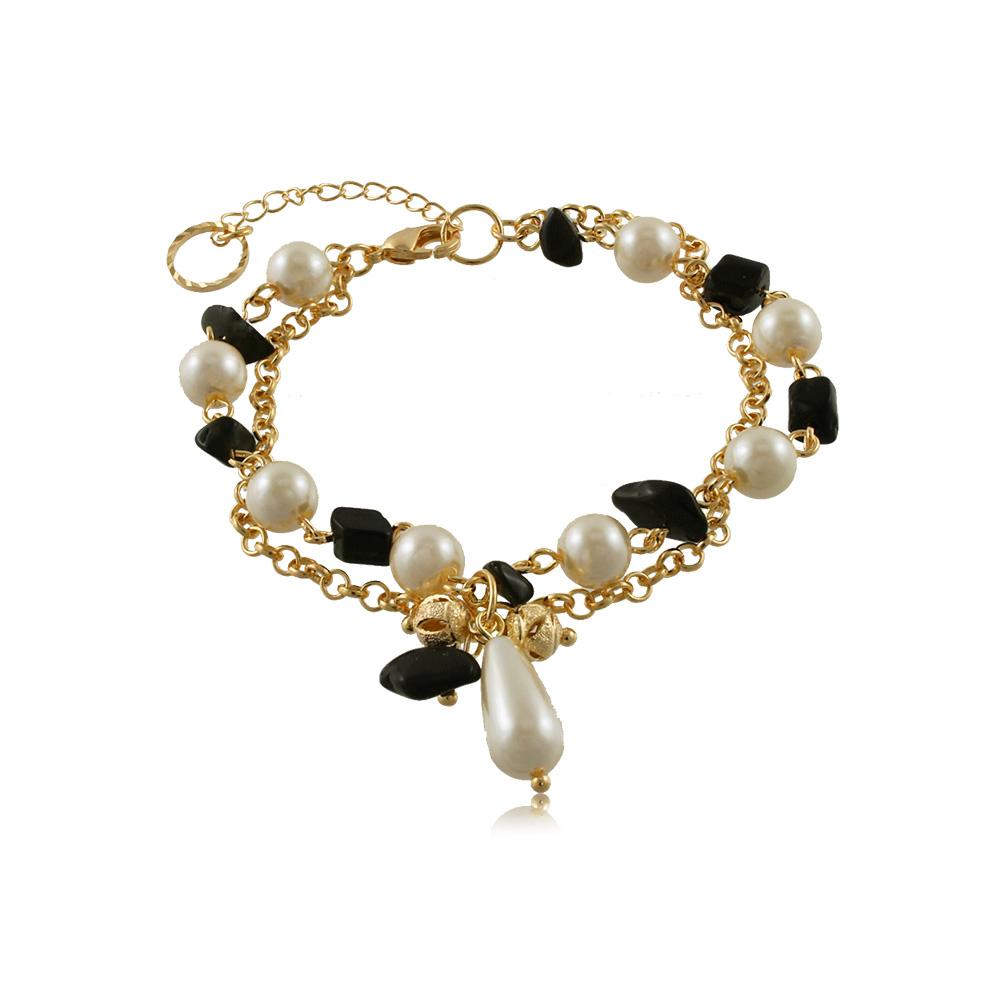 86098 18K Gold Layered Bracelet 18cm/7in