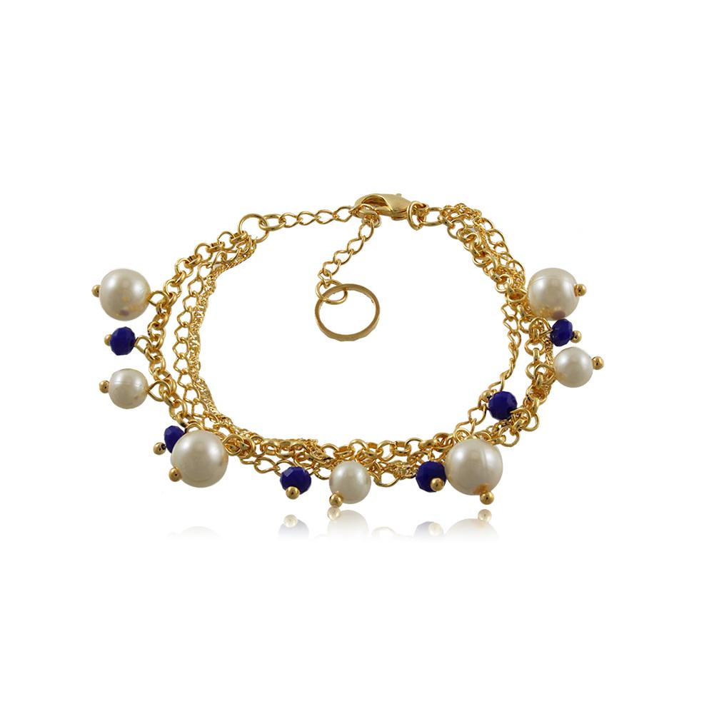 86099 18K Gold Layered Bracelet 18cm/7in