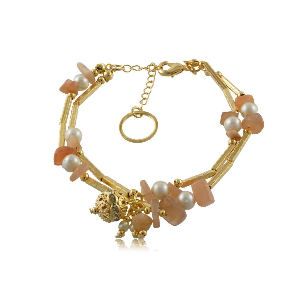86101 18K Gold Layered Bracelet 18cm/7in