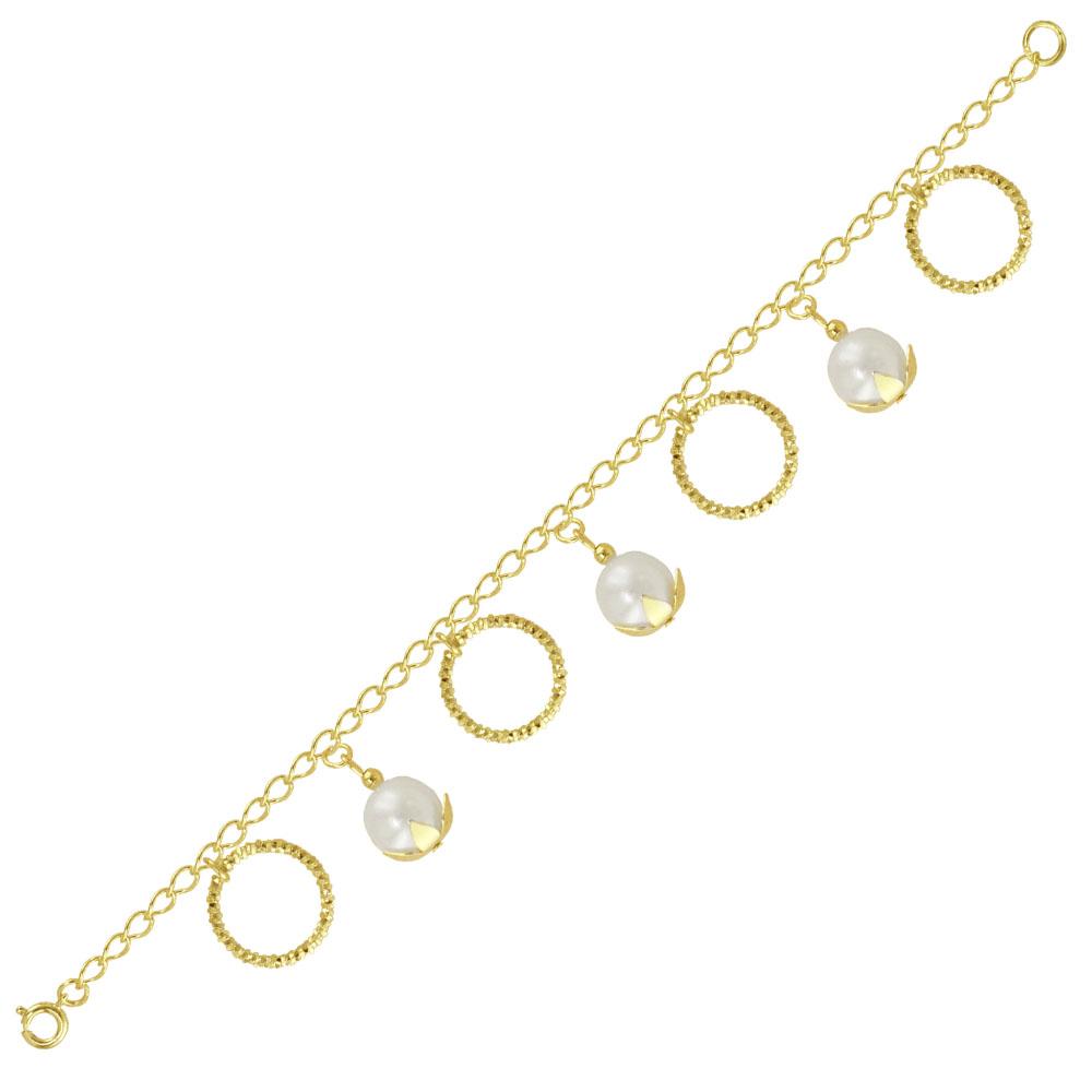 93097 18K Gold Layered Bracelet 18cm/7in