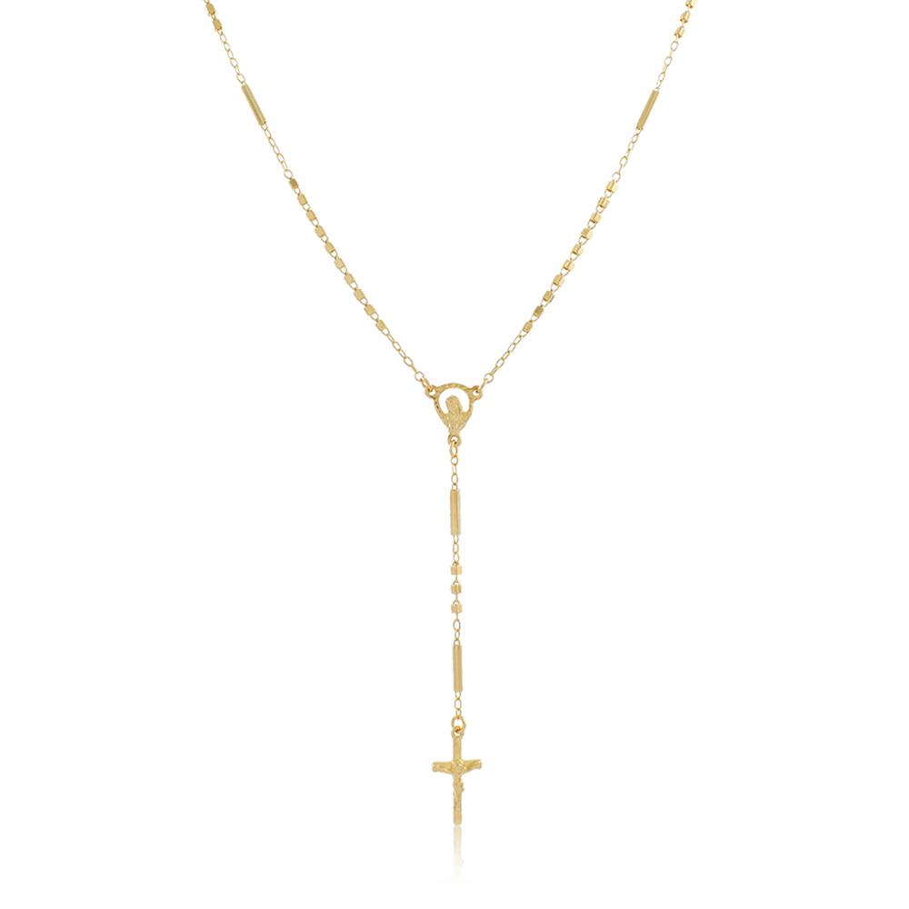 96005 18K Gold Layered Rosary 45cm/18in