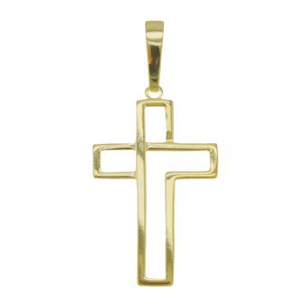 21865 Cross Gold Layered Pendant