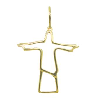 21866 Jesus Gold Layered Pendant