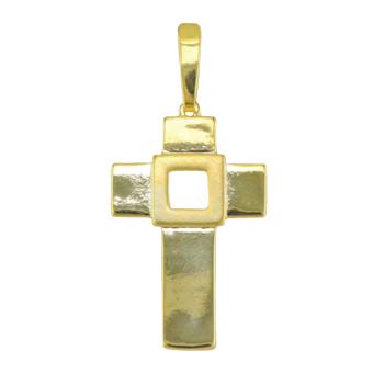 21978 Cross Gold Layered Pendant