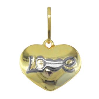 21997 2 tones Gold Layered Pendant