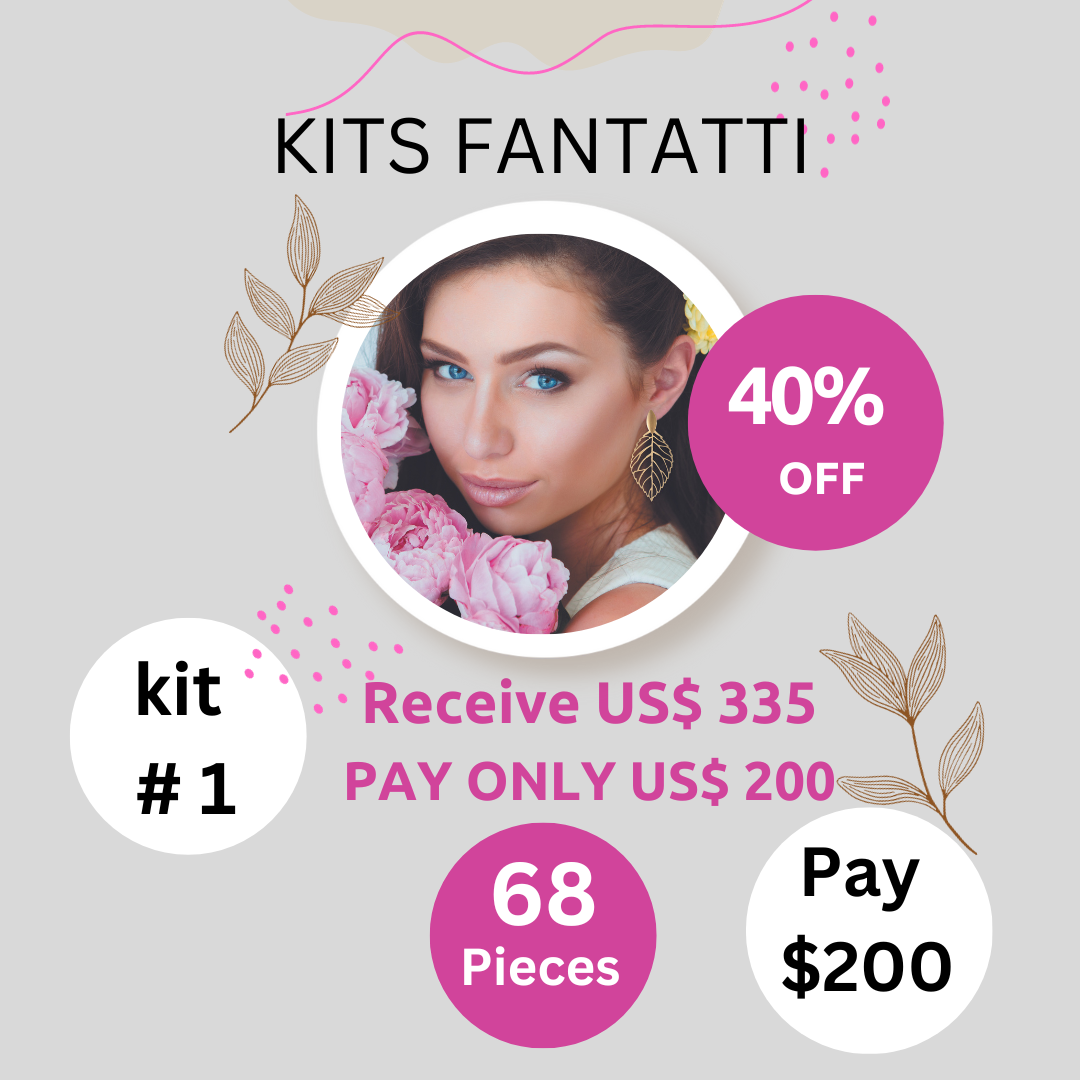 Kit #1 With 68 pieces from US$ 335 for US$ 200 - 40% OFF