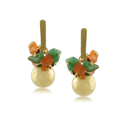 10004R 18K Gold Layered Earring
