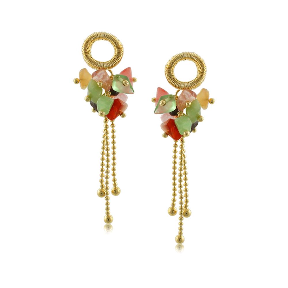 10007R 18K Gold Layered Earring