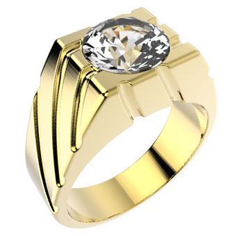 10041 18K Gold Layered CZ Ring